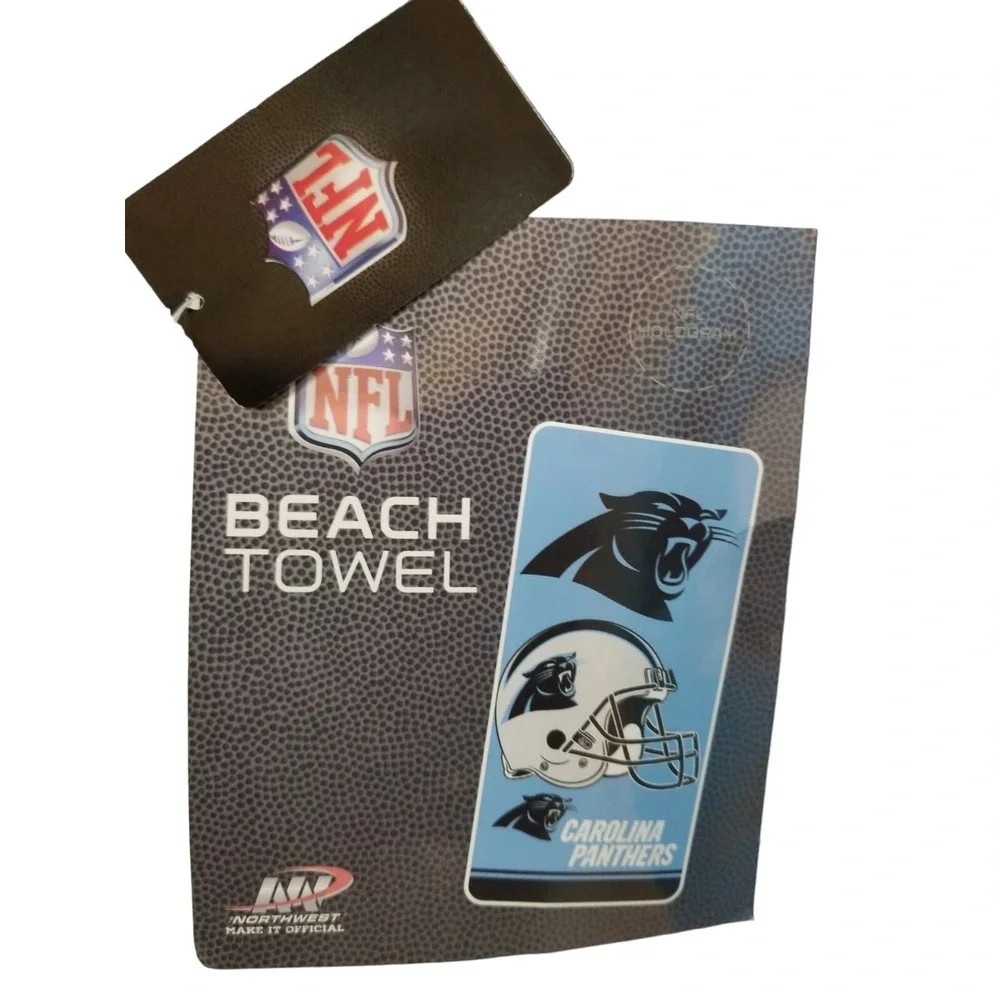 NORTHWEST NFL Carolina Panthers Beach Towel Officially Licensed 28